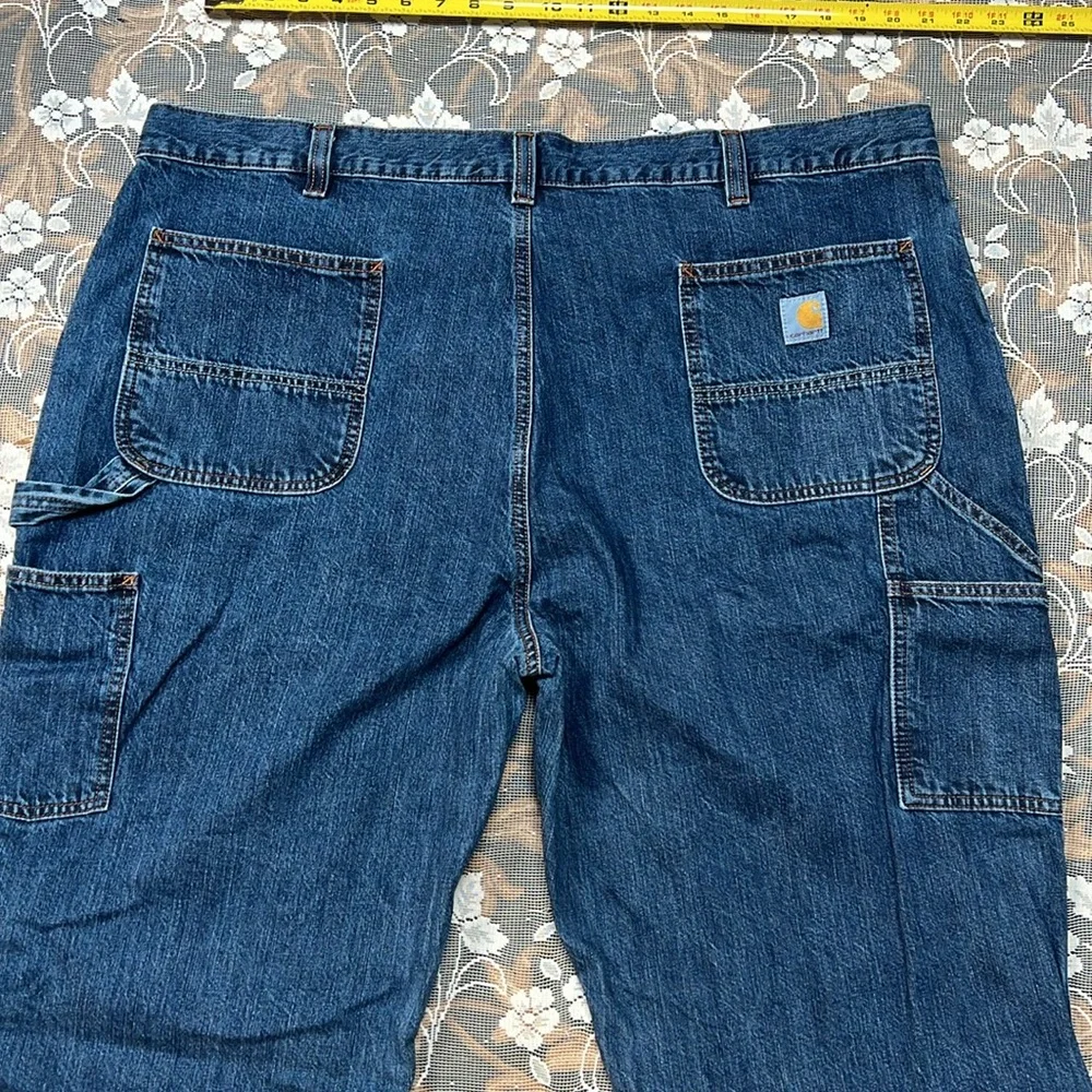 RELAXED LOOSE RUGGED FLEX® DUCK DOUBLE-FRONT DUNGAREE NWOT